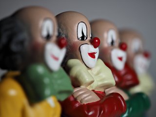 Nr. 2 im Fokus  Clownquartett im Studio : Clowns, xMakro, xStack