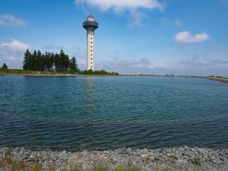 Schneekanonenwasser  Wasserspeicher am Hochheideturm auf dem Ettelsberg : Willingen, xWillingen