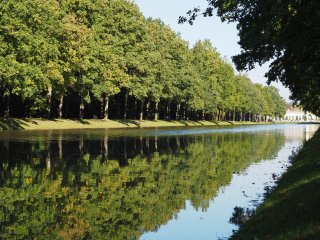 Hirschgraben  mit Blick auf die Orangerie, Karlsaue, Kassel : Karlsaue, xHerbst