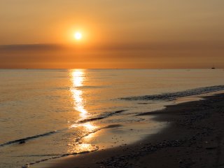 Die Stille des Morgens am Strand  Sonnenaufgang am Prerower Strand : Prerow, Sonnenaufgang, Strand, xSommer